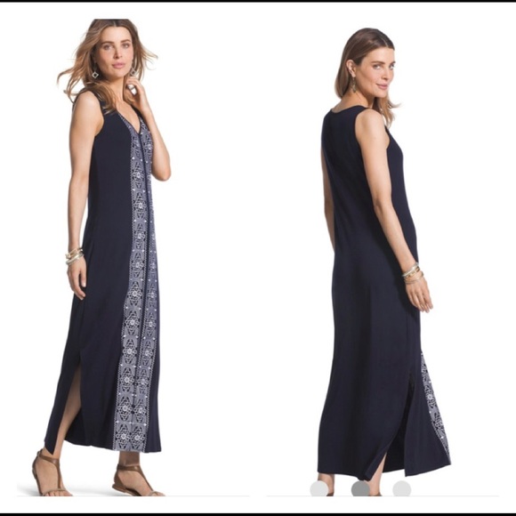 Chico's Dresses & Skirts - NWT Chico’s Embroidered Maxi Dress